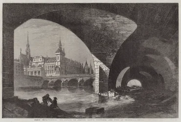 Mejoras en París, el Palais de Justice, Sainte Chapelle y Pont au Change